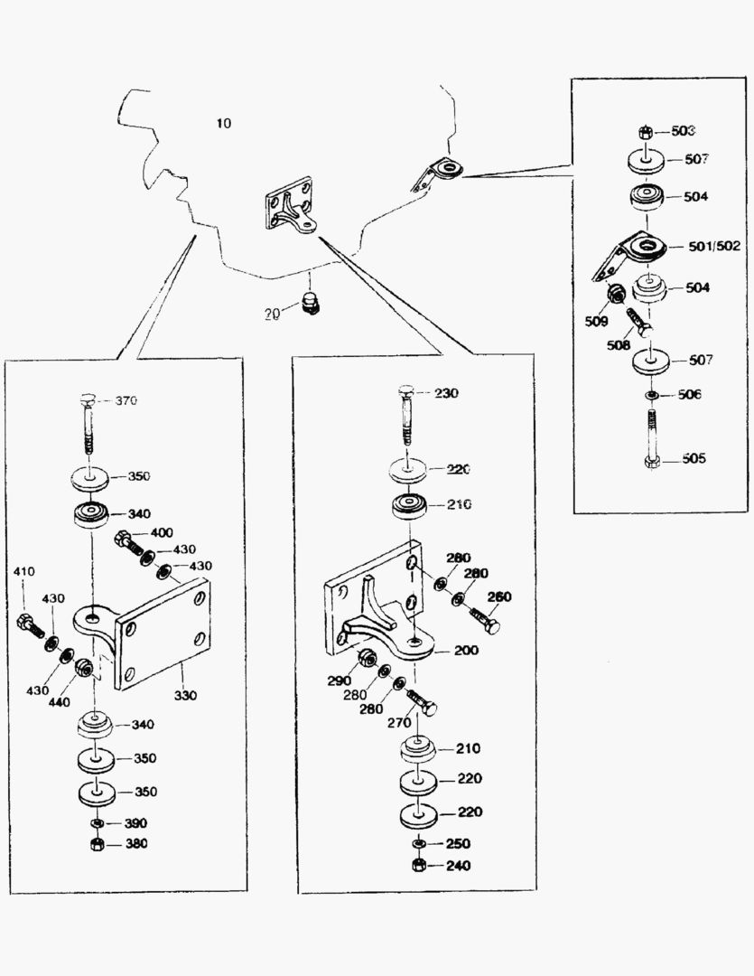 Спецтехника G010-10 ENGINE SUSPENSION [810128~] - главное фото