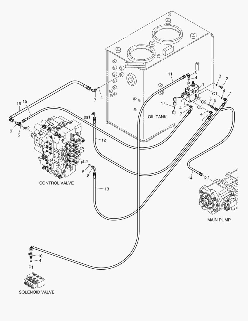 ТРУБОПРОВОД СЕРВОУПРАВЛЕНИЯ-ГИДРОМОЛОТ