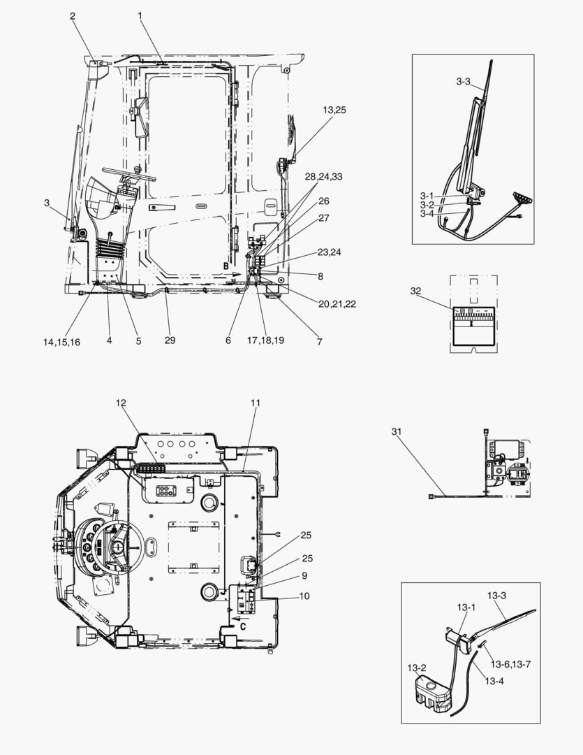 Спецтехника 6550 ELECTRIC ASSY CABIN MEC&RUS [10346~10527] - главное фото