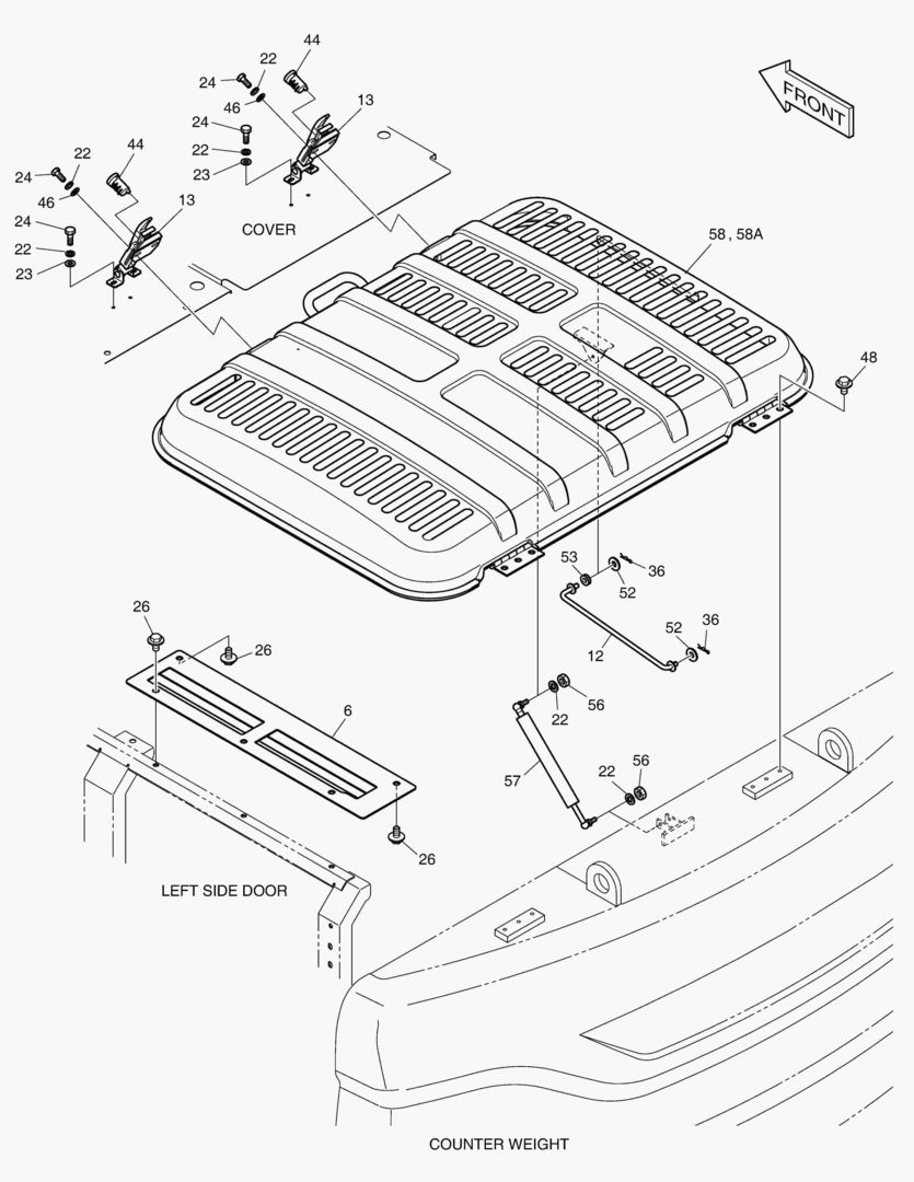 КРЫШКА ДВИГАТЕЛЯ