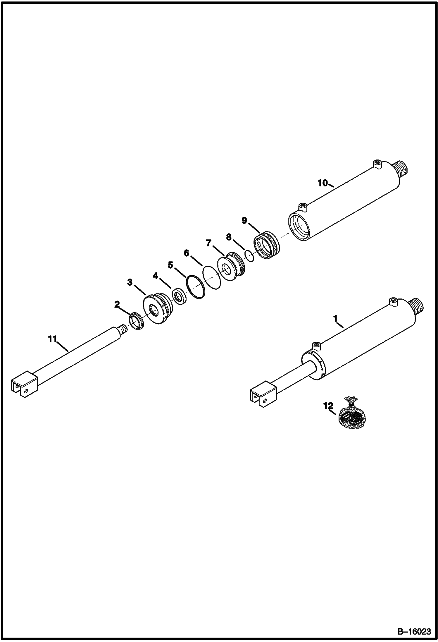 ПИЛА (ЦИЛИНДР ТРАШЕЕКОПАТЕЛЯ) (WS18 991800101 И ВЫШЕ) (WS24 991900101 И ВЫШЕ)