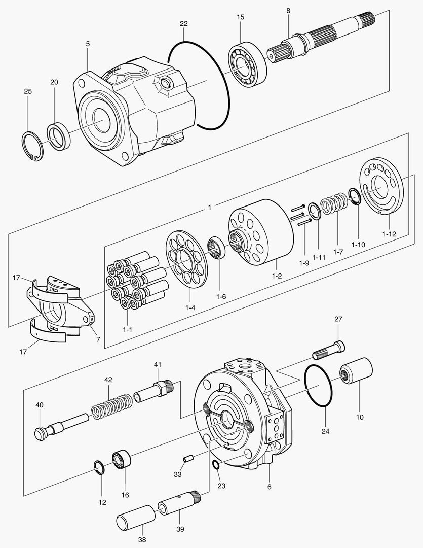 ОСНОВНОЙ НАСОС - РОТОР В СБОРЕ