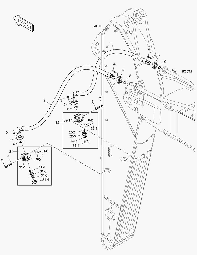 6330 ARM PIPING - ONE & TWO WAY(ARM 2.9m)