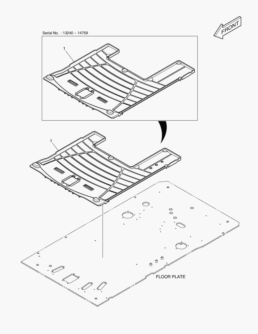 КОВРИК НА ПОЛУ КУЗОВА