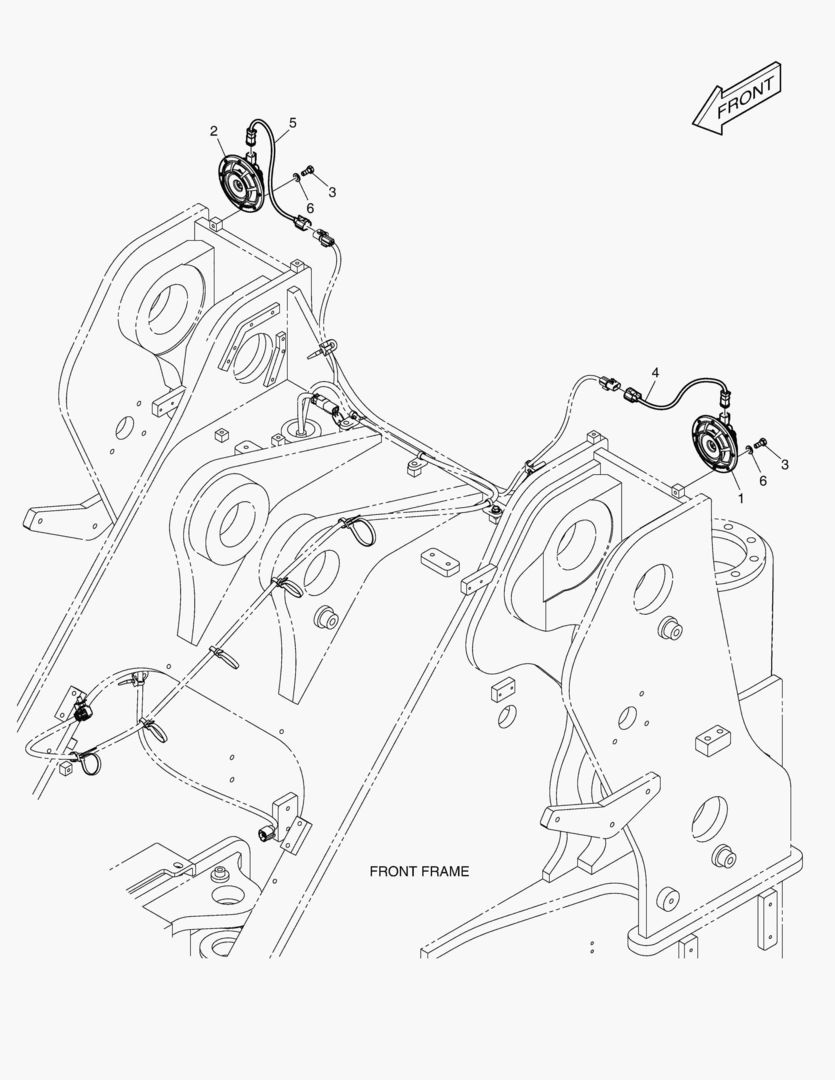 6100 ELECTRIC PARTS - FRONT(EUROPE)