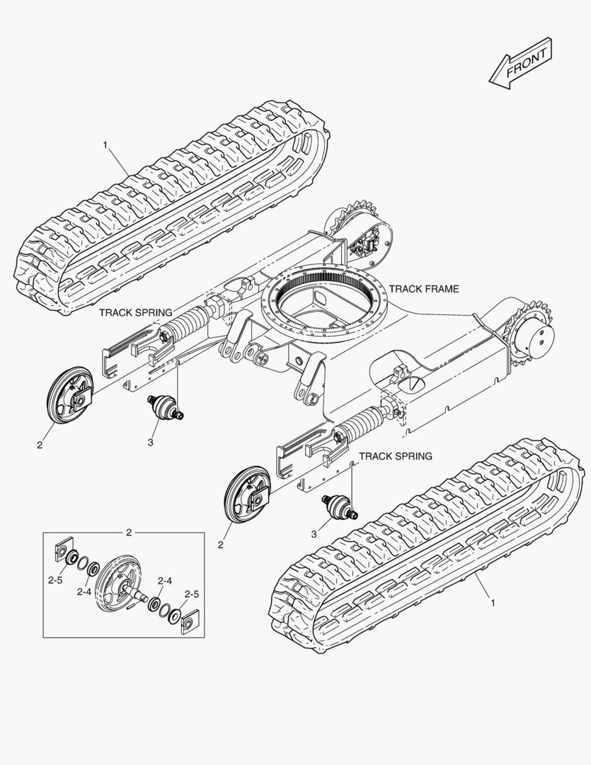 Схема РЕЗИНОВАЯ ГУСЕНИЦА - 300 мм
