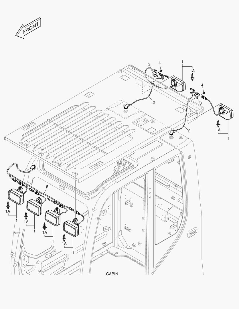 РАБОЧАЯ ФАРА - 6 ЛАМПЫ(КОЖУХ)