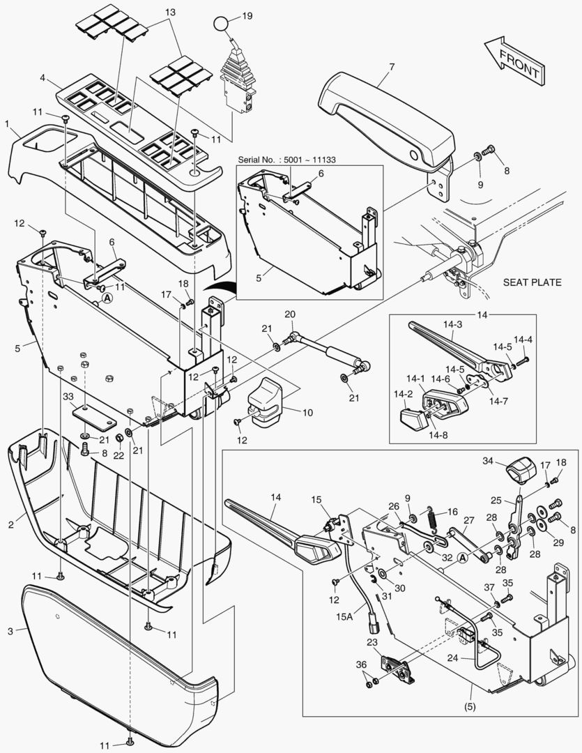 Спецтехника 7330 CONTROL STAND - L.H(ROPS) [5001~11226] - главное фото