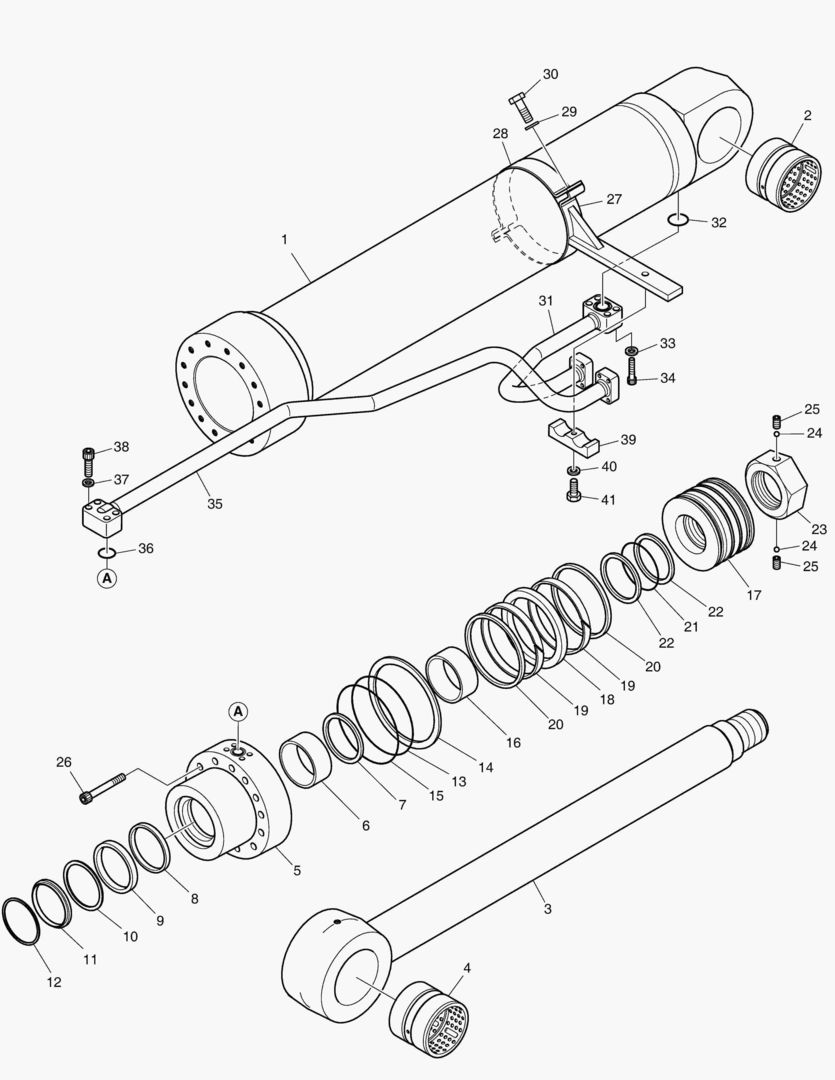 ЦИЛИНДР ПОДЪЕМА - ЛЕВОСТОРОННИЙ