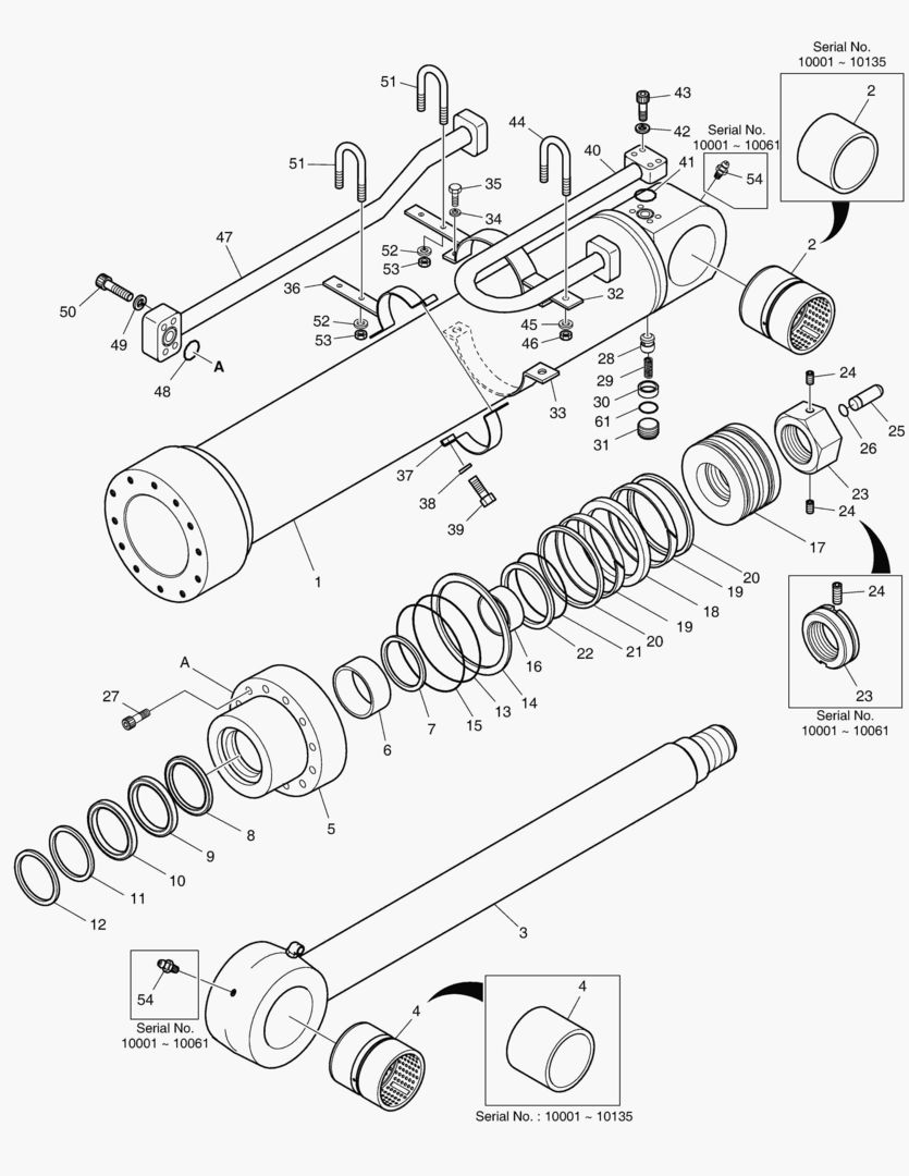 ЦИЛИНДР РУКОЯТИ - РУКОЯТЬ 2.4 м