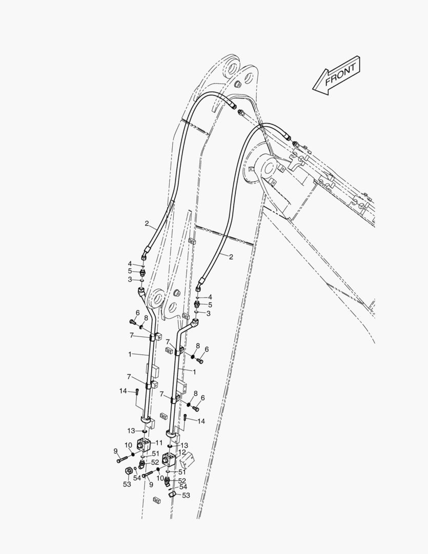 6220 ARM PIPING - 3.0m ROTATING