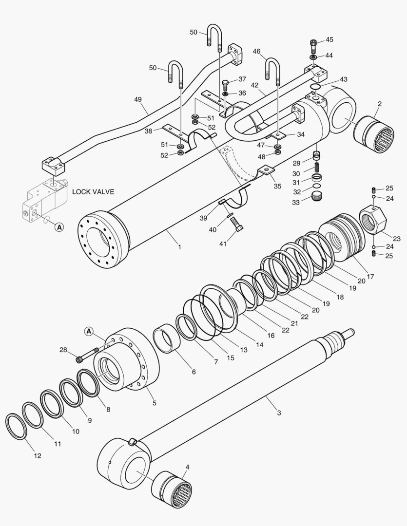 ЦИЛИНДР РУКОЯТИ-ГИДРОЗАМОК