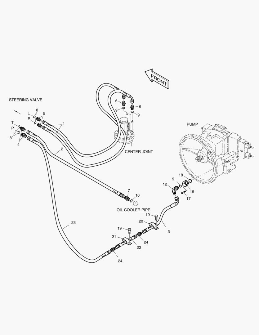 ПАТРУБКИ РУЛЕВОГО УПРАВЛЕНИЯ