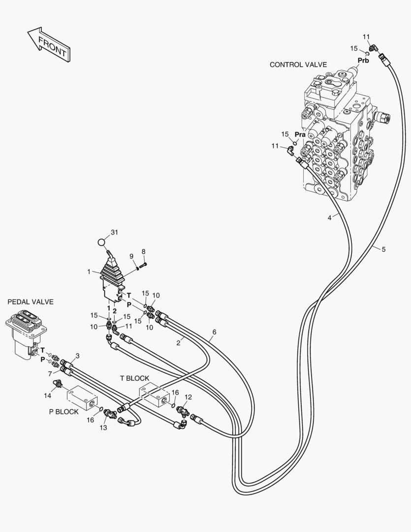 6690 PILOT PIPING - DOZER [5001~5226]