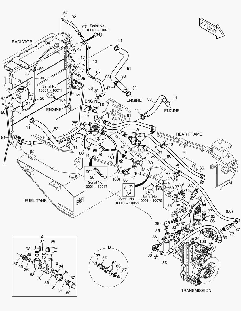 1330 OIL COOLER PIPING (1) [10001~10083]