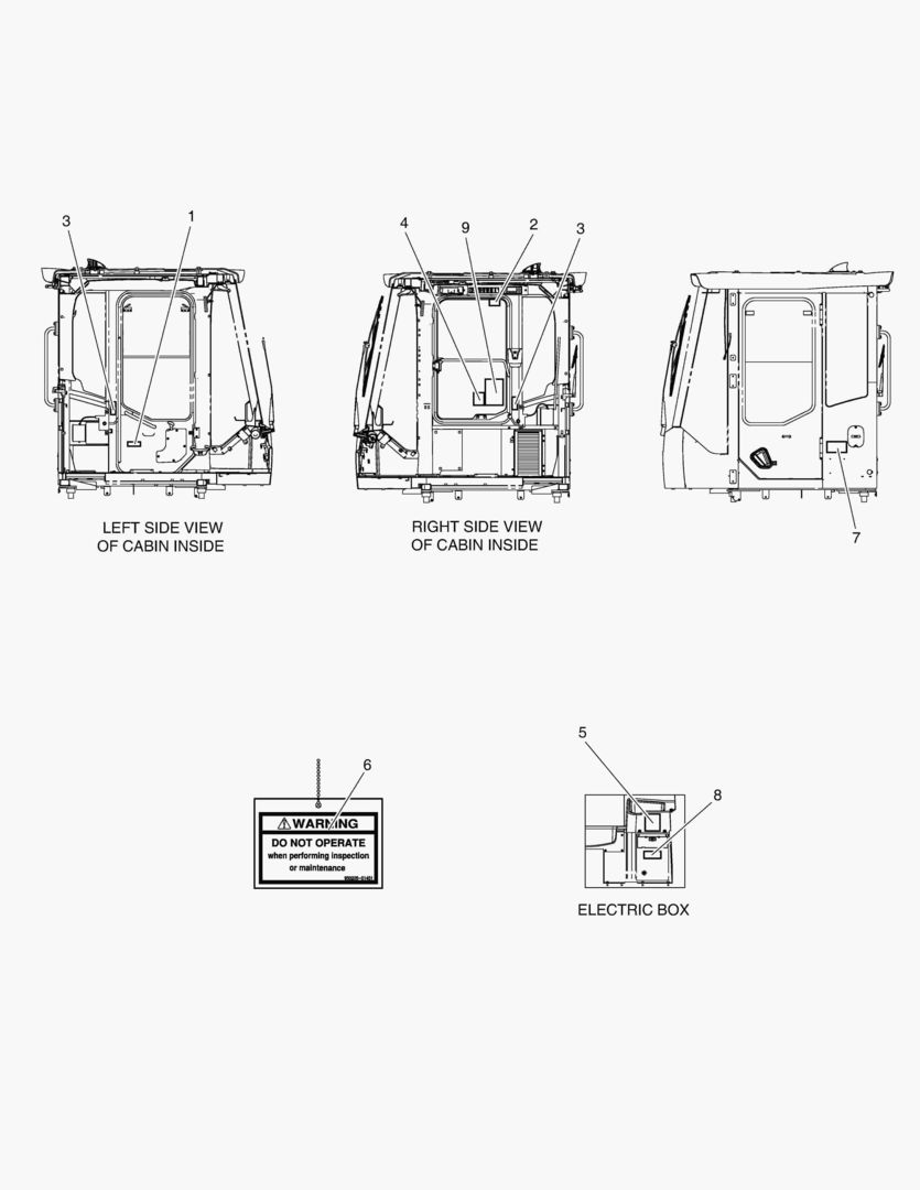 Схема 4190 DECAL - CABIN(EXPORT) [10001~10429]