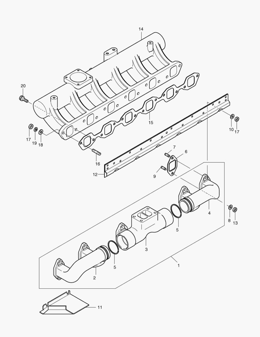 024 INTAKE & EXHAUST MANIFOLD