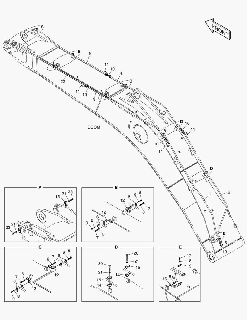 ГИДРОСИСТЕМА СТРЕЛЫ - ВРАЩАЮЩИЙСЯ
