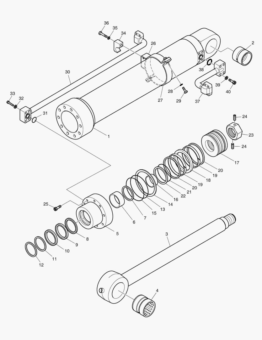 4320 BUCKET CYLINDER - ARM 2.9m [1001~1005]