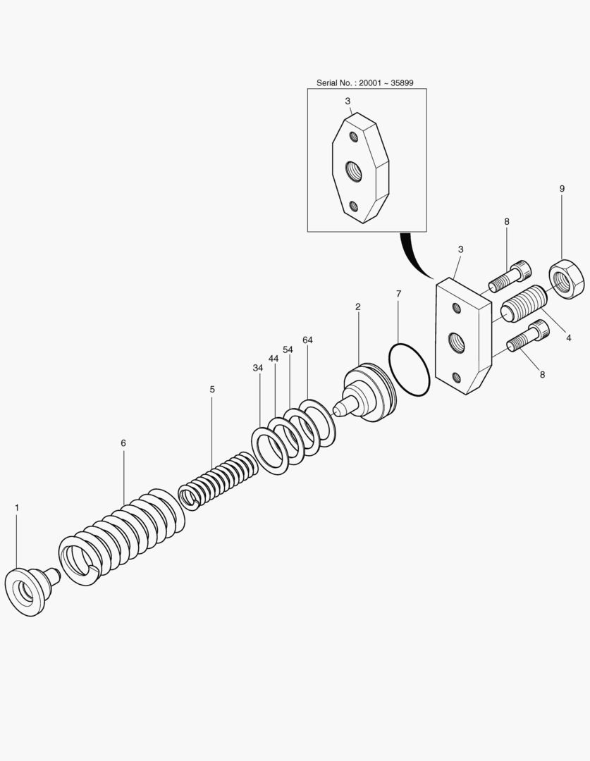 ОСНОВНОЙ НАСОС-РЕГУЛИРУЮЩАЯ ПРУЖИНА