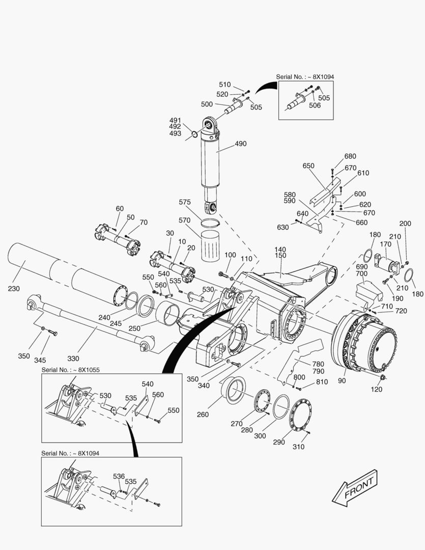 G250-10 FRONT AXLE SUSPENSION
