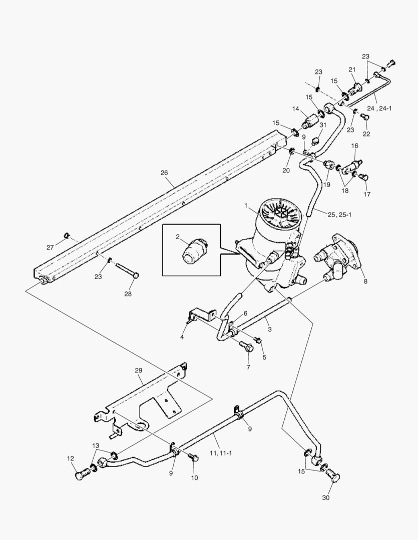 G010-360 FUEL FILTER UNIT FUEL PIPE