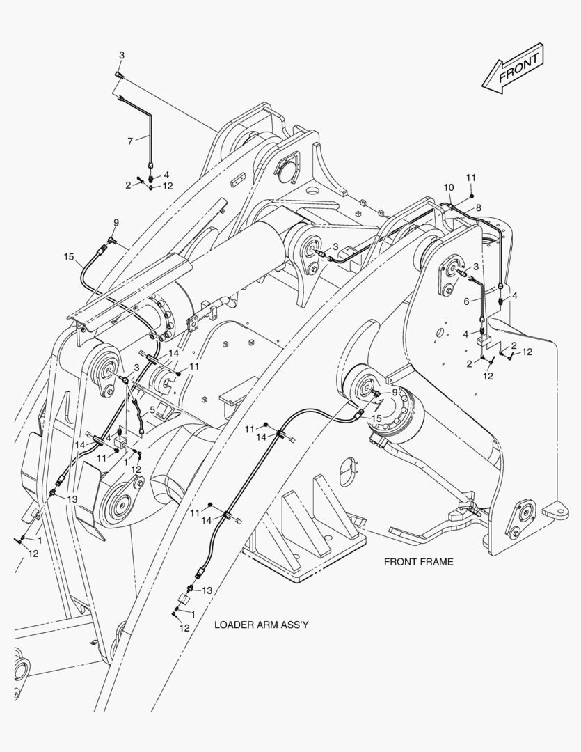 2110 FRONT LUBRICATION PIPING [10001~10060]