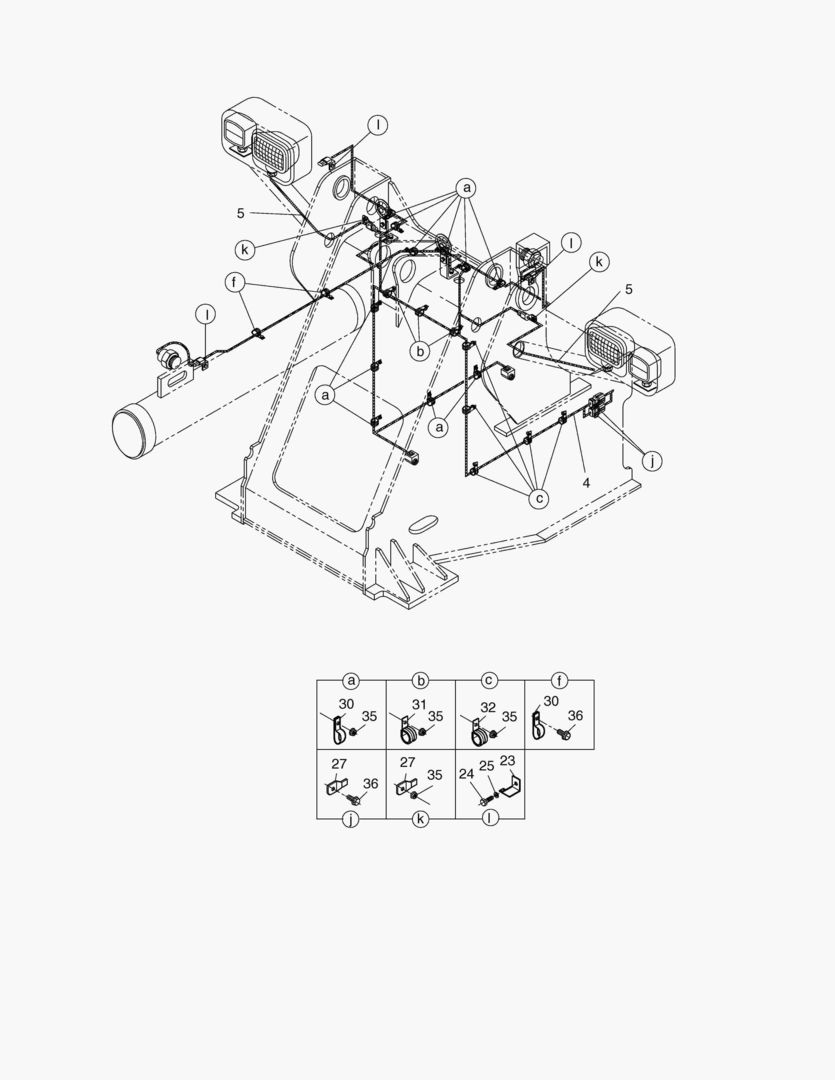 ЭЛЕКТРОПРОВОДКА(3)-ПЕРЕДНЯЯ РАМА