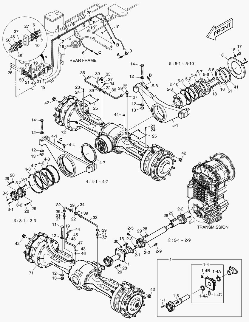 1150 AXLE & DRIVE SHAFT