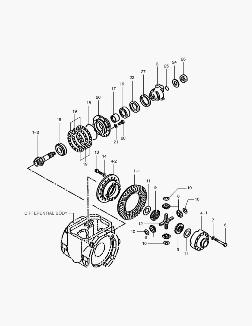 Спецтехника 3250 FRONT AXLE DIFFERENTIAL [1001~1020] - главное фото