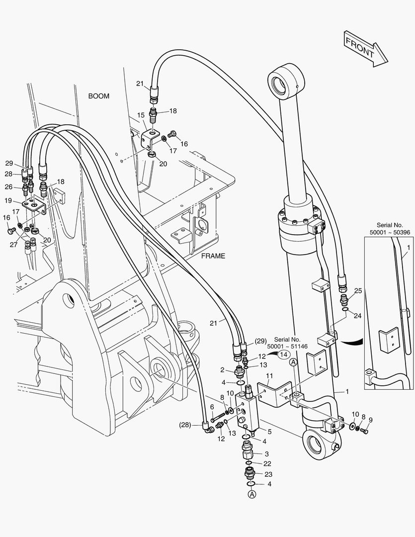 ГИДРОСИСТЕМА СТРЕЛЫ - ГИДРОЗАМОК