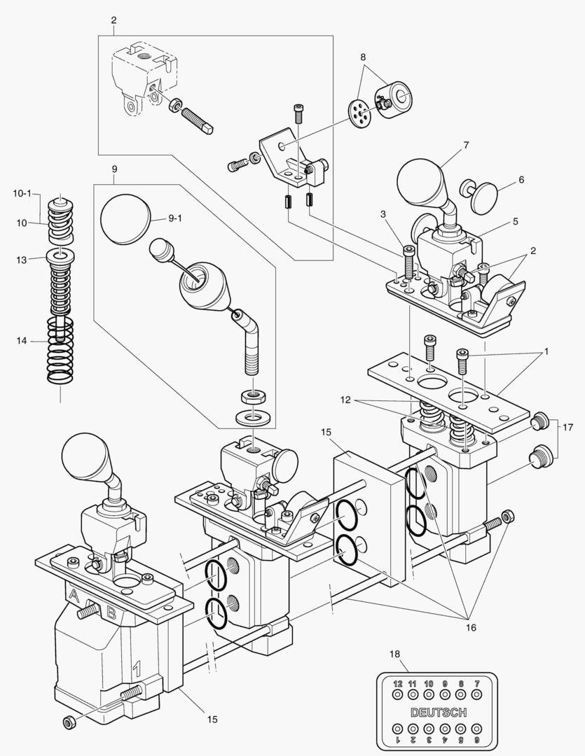 КЛАПАН С ДИСТАНЦИОННЫМ УПРАВЛЕНИЕМ - 3SP + 3 РЫЧАГА