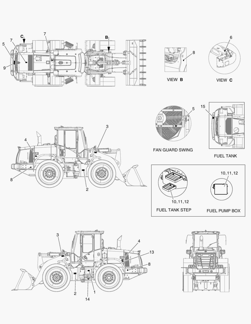 ПРЕДУПРЕЖДАЮЩАЯ ТАБЛИЧКА - ВНЕШНЯЯ ЧАСТЬ(ЕВРОПА)