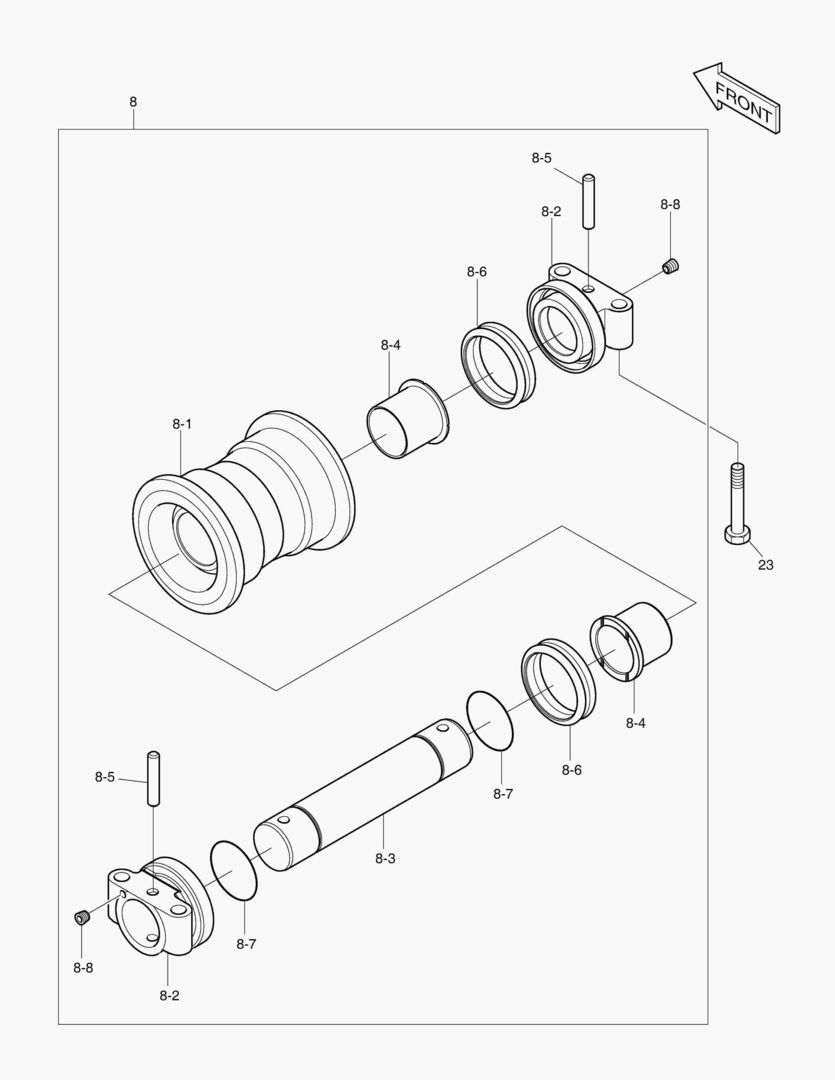 2160 LOWER ROLLER [5001~5254]