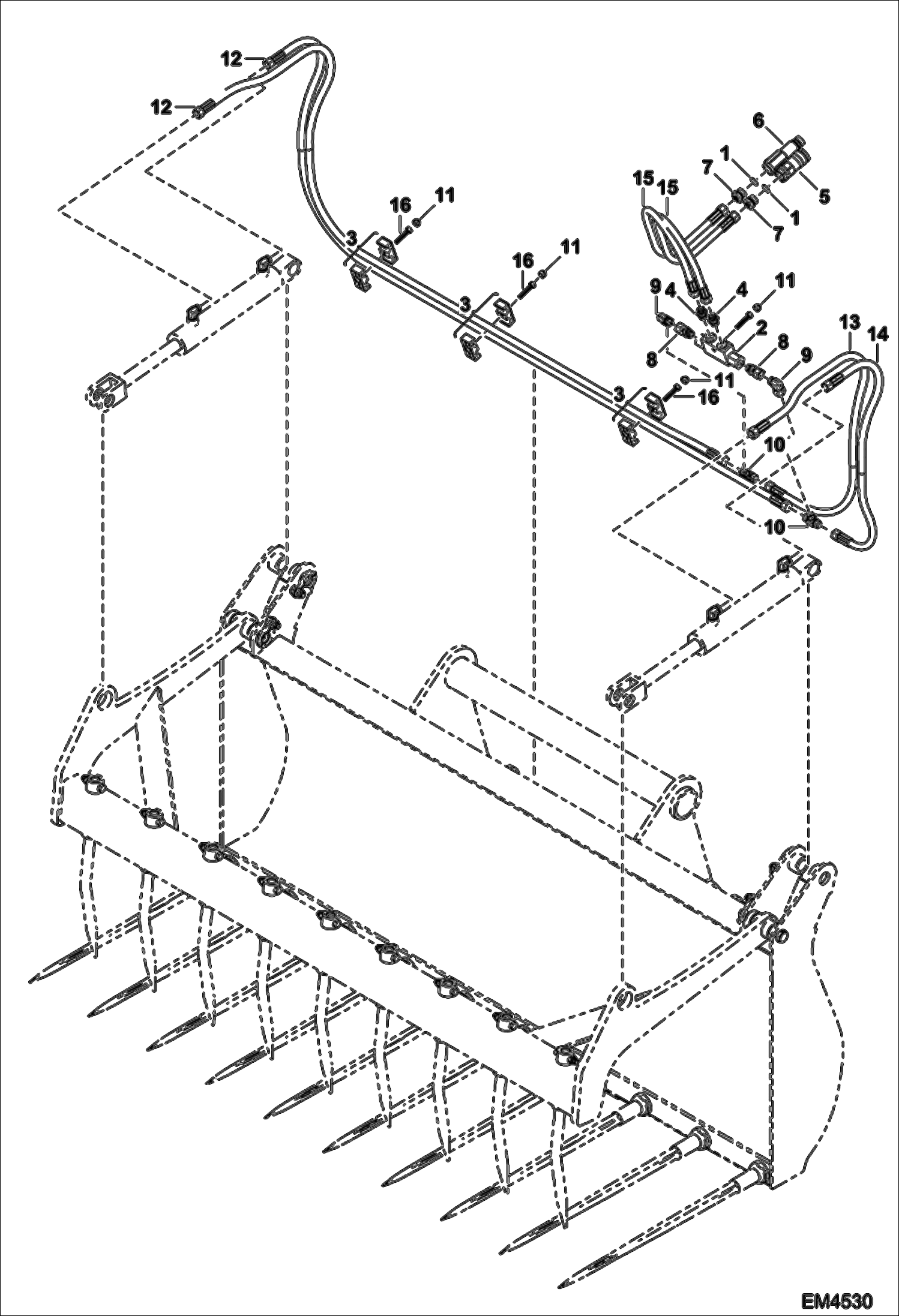 ГРЕЙФЕРНЫЕ ВИЛЫ (ГИДРАВЛИЧЕСКАЯ СИСТЕМА)
