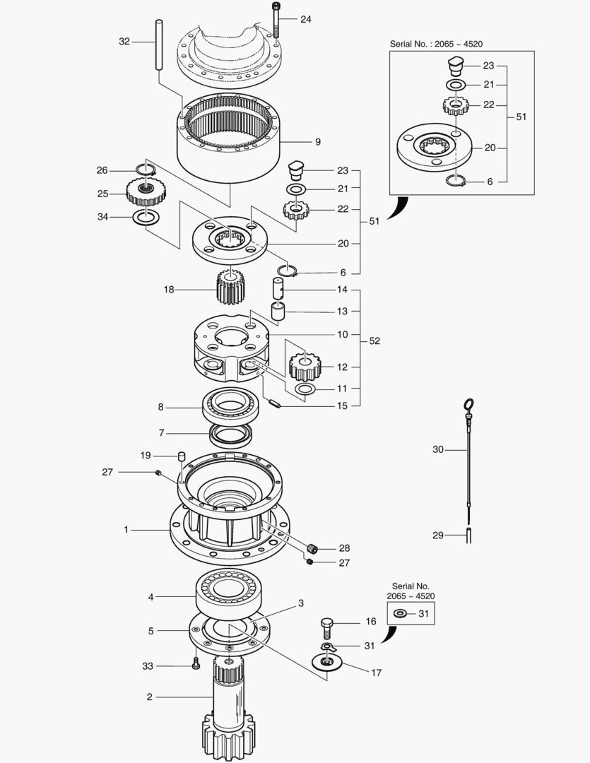 Спецтехника 4141 SWING REDUCTION GEAR [2065~] - главное фото