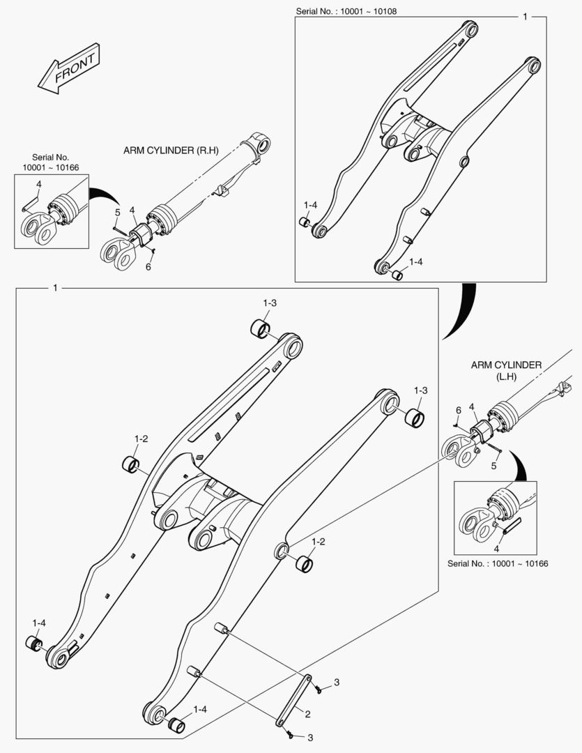 РУКОЯТЬ ПОГРУЗЧИКА - ДЛИННАЯ СТРЕЛА