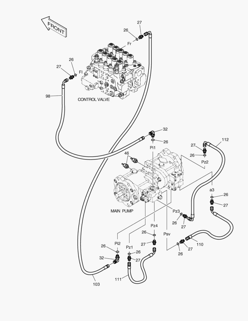 ТРУБОПРОВОД СЕРВОУПРАВЛЕНИЯ(9)
