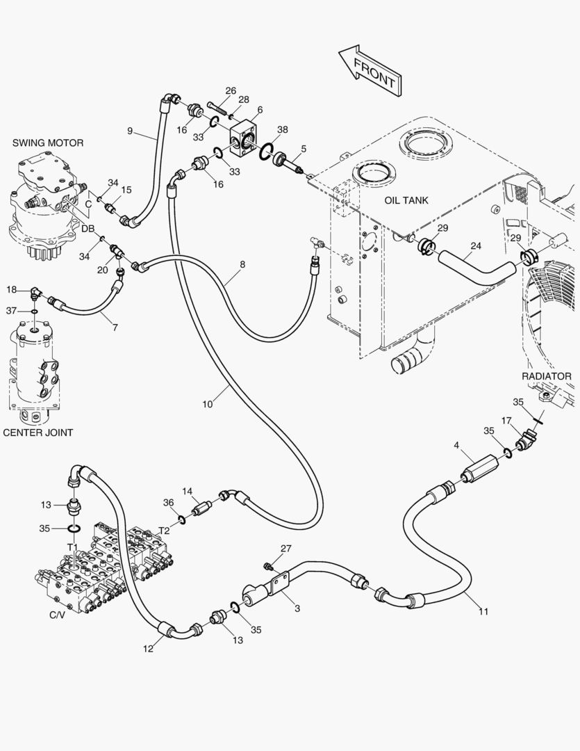 ТУБОПРОВОД МАСЛЯНОГО РАДИАТОРА(1)