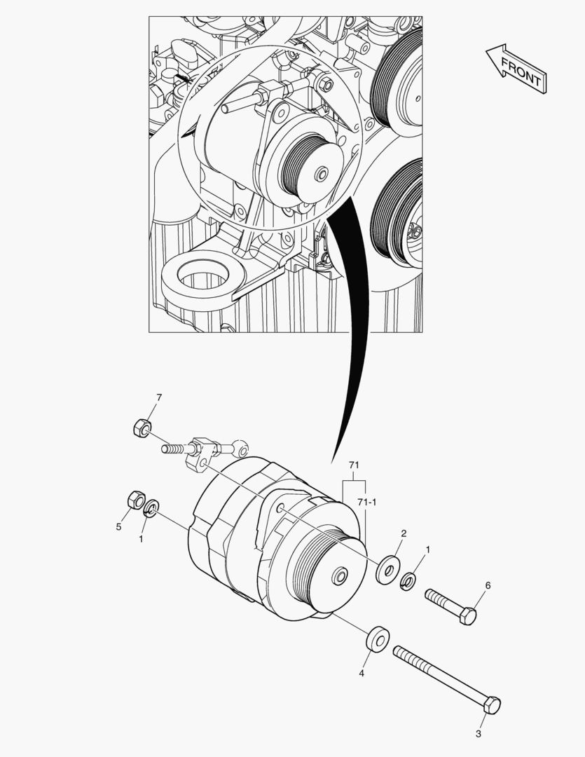 УСТАНОВКА ГЕНЕРАТОРА ПЕРЕМЕННОГО ТОКА