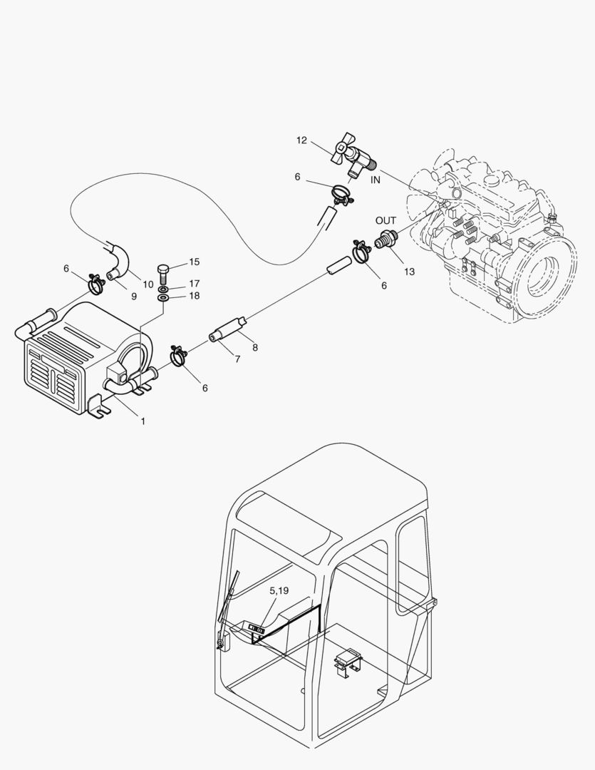 ТУБОПРОВОД ОБОГРЕВАТЕЛЯ