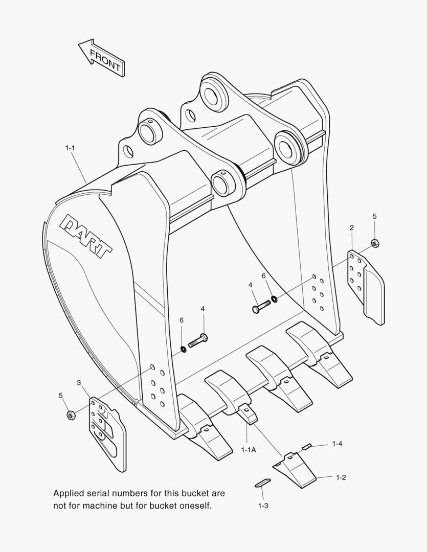 Спецтехника 6210 BUCKET-1.41гЋҐ(48`)-VERTICAL PIN - главное фото