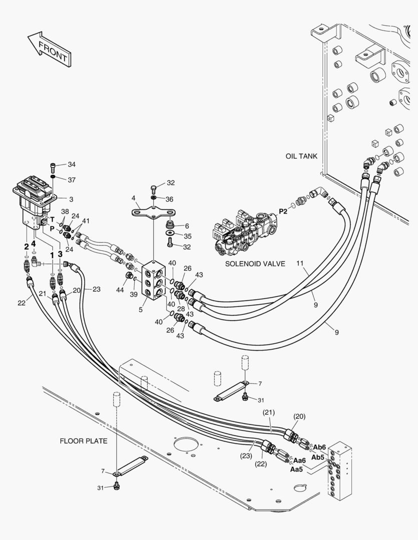 ТРУБОПРОВОД СЕРВОУПРАВЛЕНИЯ(8)