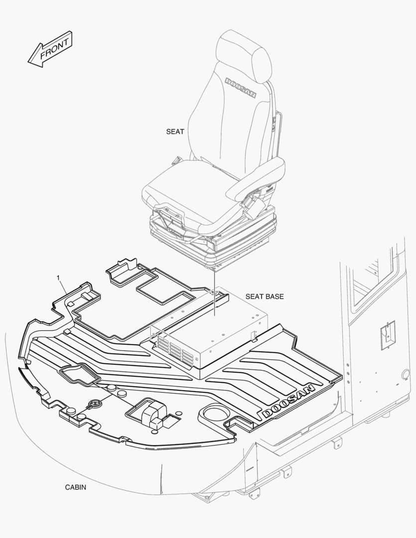 КОВРИК НА ПОЛУ КУЗОВА
