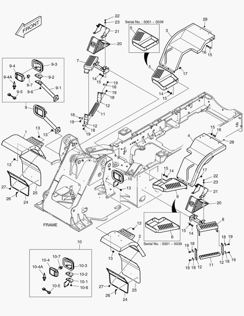 5210 FENDER & LADDER - MUD GUARD