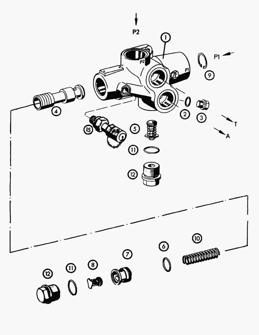 Схема G055-1 CONNECTING VALVE