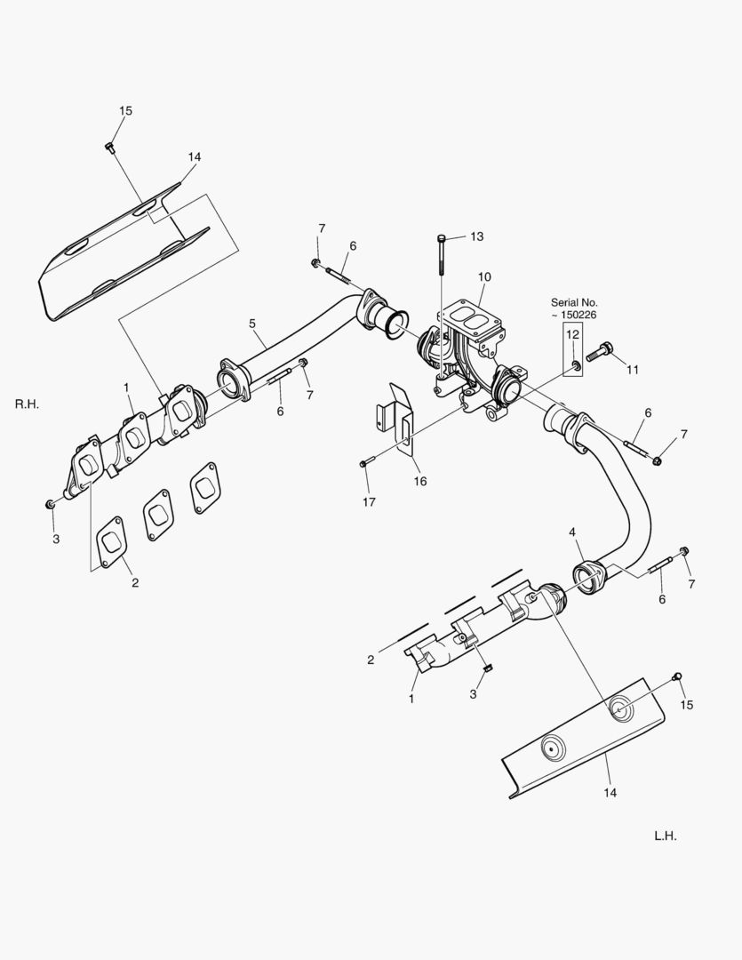 014 EXHAUST MANIFOLD