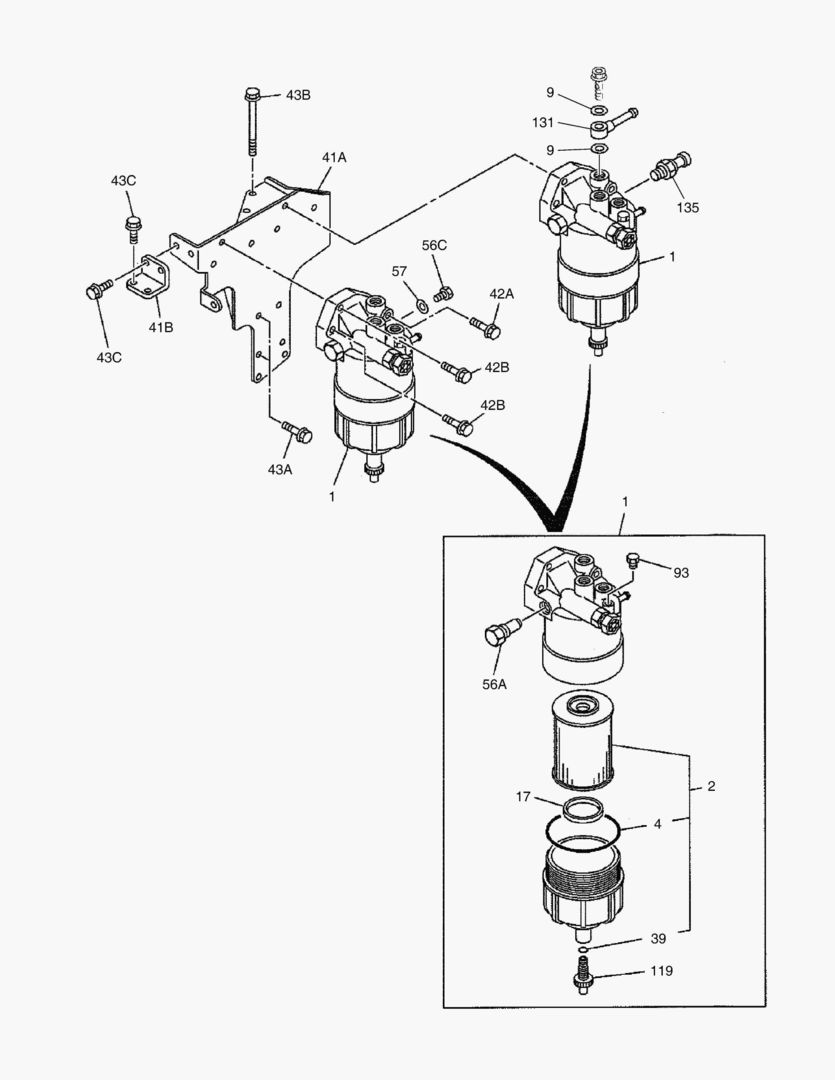 ТОПЛИВНЫЙ ФИЛЬТР И КРОНШТЕЙН