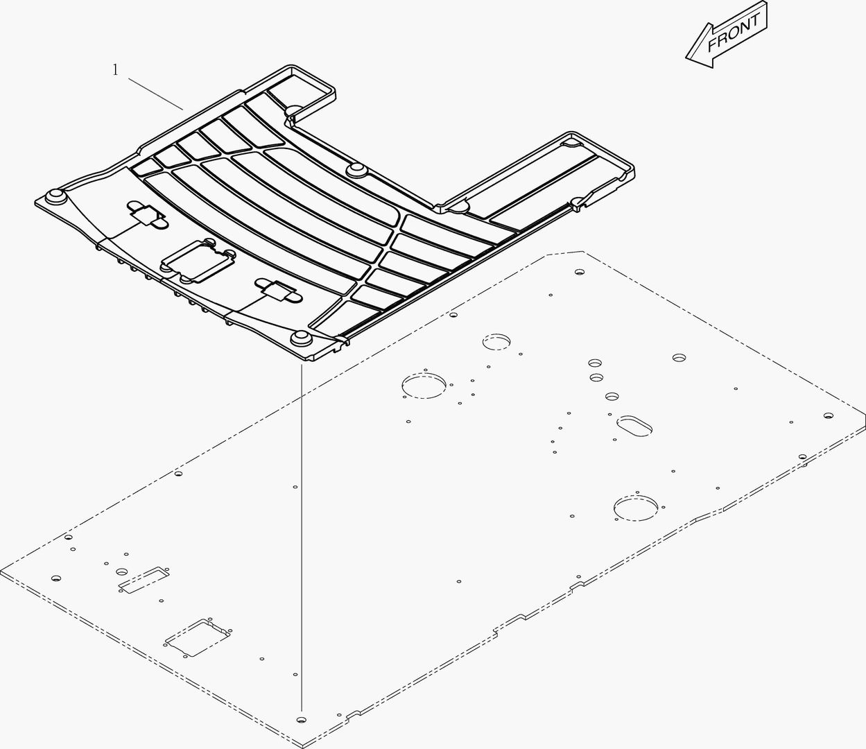 КОВРИК НА ПОЛУ КУЗОВА