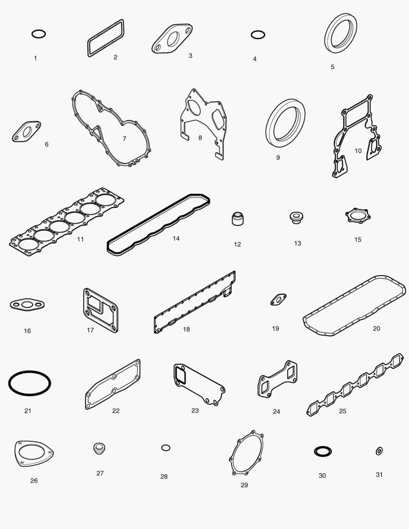 019 OVER HAUL GASKET KIT-ALL [2001~2011]